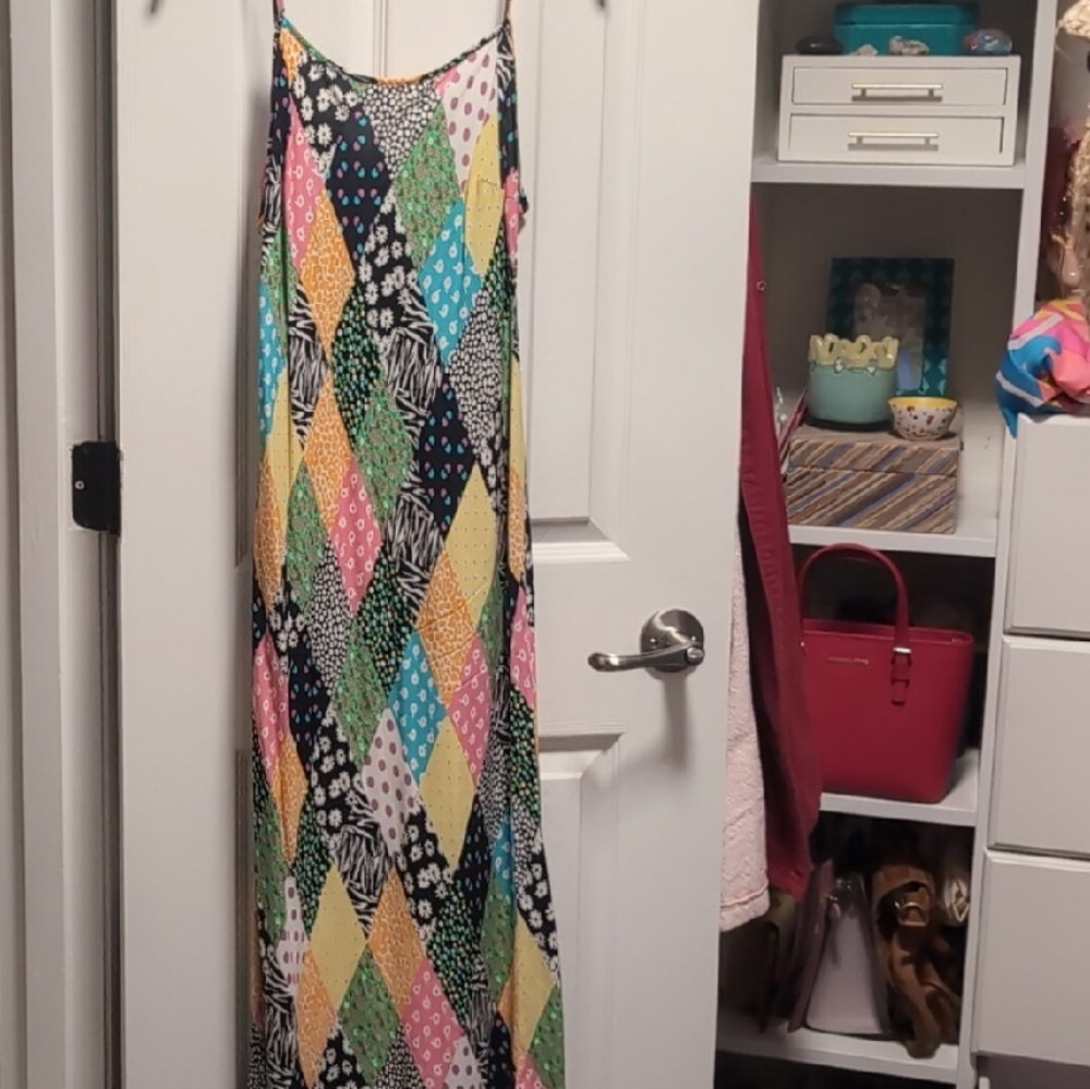 EUC Rixo For Target Patchwork Midi Dress